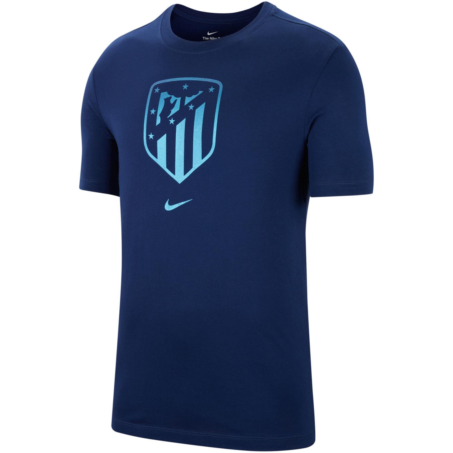 Nike Men's Atlético Madrid Crest Soccer T-Shirt - Blue