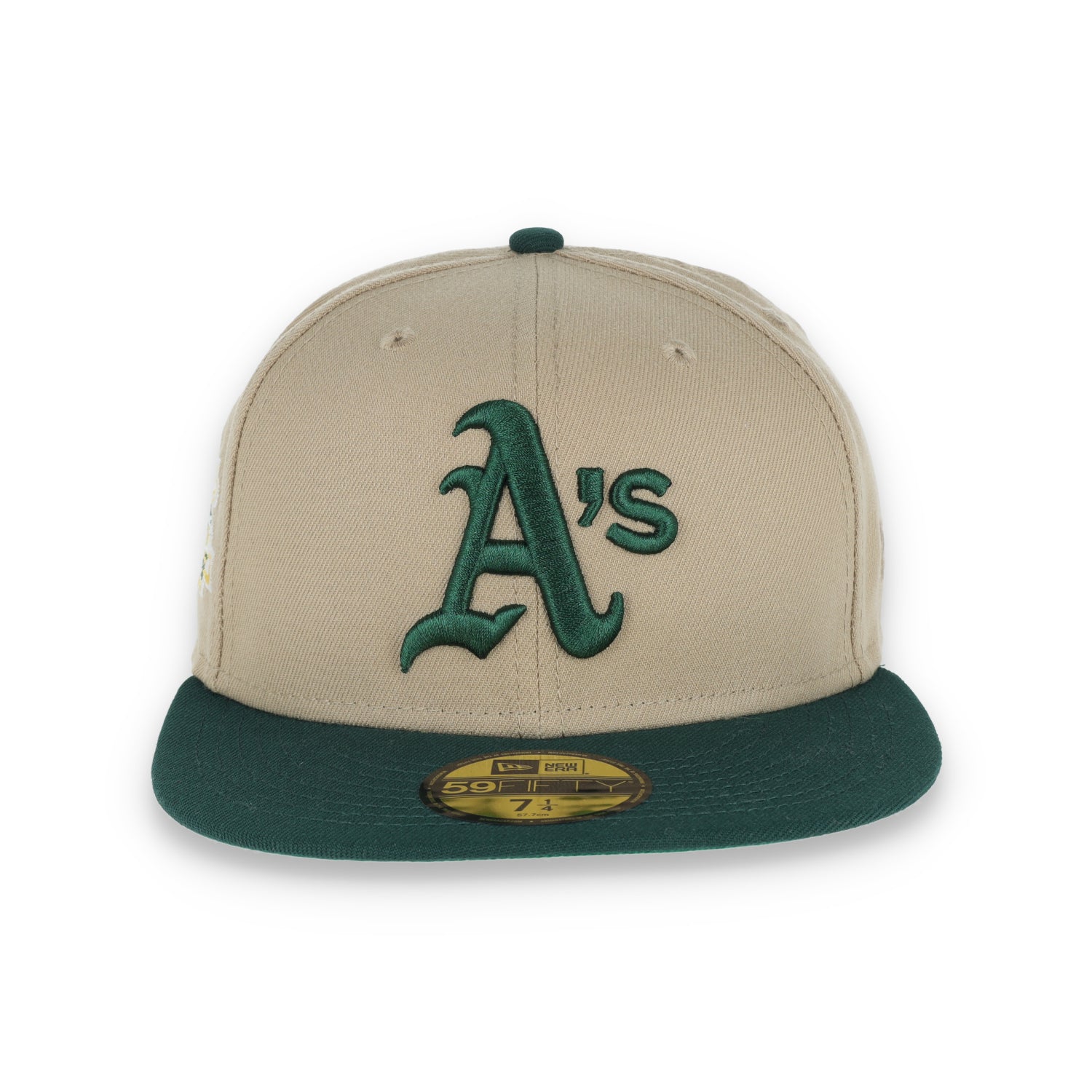 New Era Oakland Athletics 1989 Battle Of The Bay Side Patch 59Fifty Fitted Khaki Hat