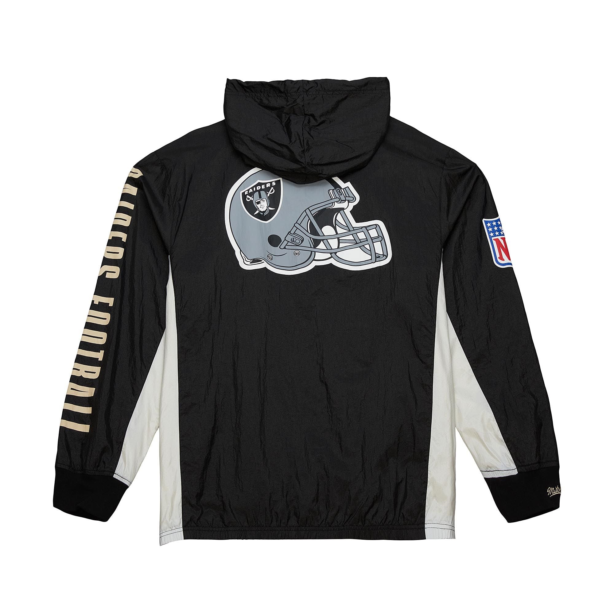Mitchell & Ness Oakland Raiders Team OG 2.0 Anorak Windbreaker Vintage Logo Jacket