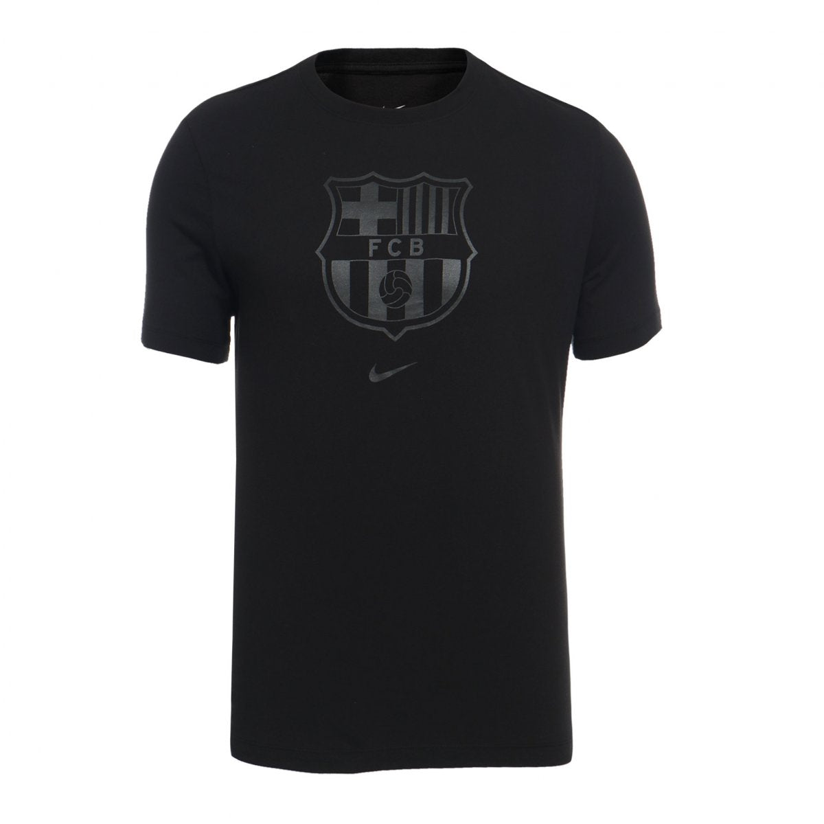 Nike Men's FC Barcelona Crest Soccer T-Shirt - Black