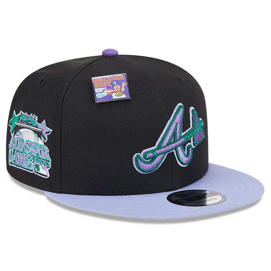 New Era Atlanta Braves Grape Big League Chew Flavor Pack 9FIFTY Snapback Hat