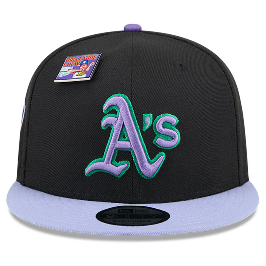 New Era Oakland Athletics Grape Big League Chew Flavor Pack 9FIFTY Snapback Hat