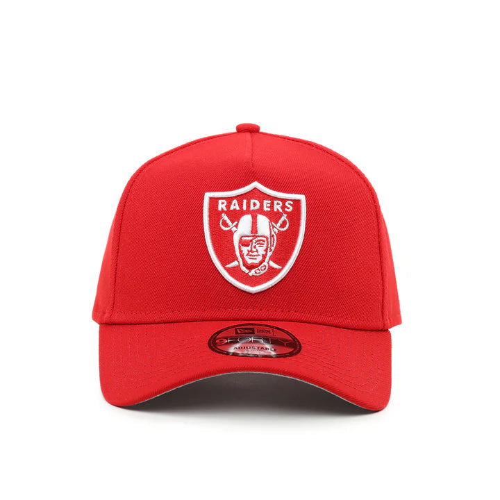 New Era Las Vegas Raiders A-Frame 9FORTY Adjustable Snapback Hat-Red/White