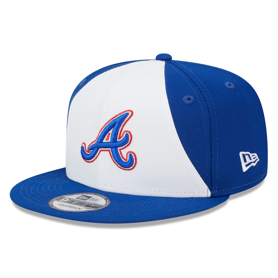 New Era Atlanta Braves City Connect 9FIFTY Snapback Adjustable Hat-White/Royal