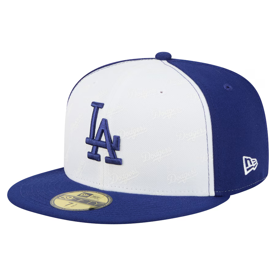 New Era Los Angeles Dodgers Repeat 59FIFTY Fitted Hat - White/Royal