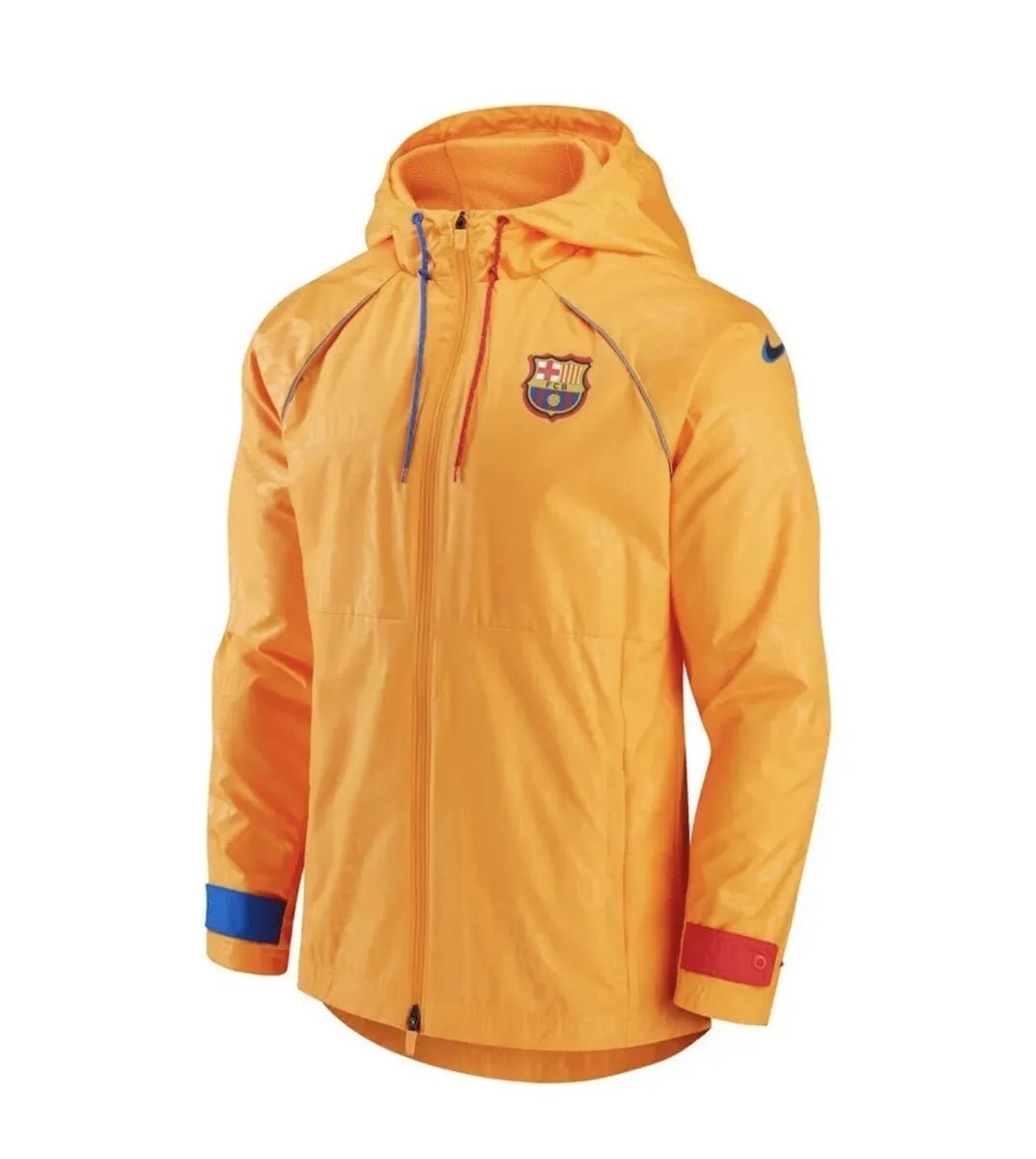 Nike Men's FC Barcelona AWF Jacket- Vivid Orange