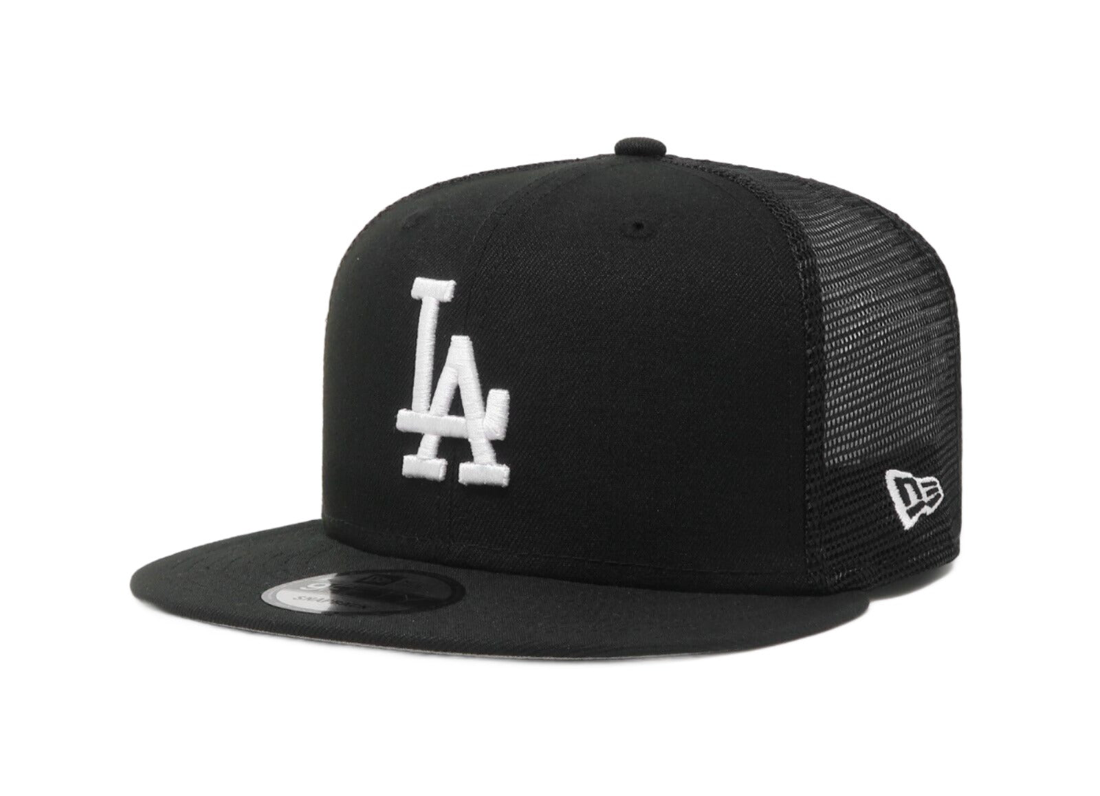 New Era Los Angeles Dodgers 9FIFTYTrucker Snapback Hat-Black/White