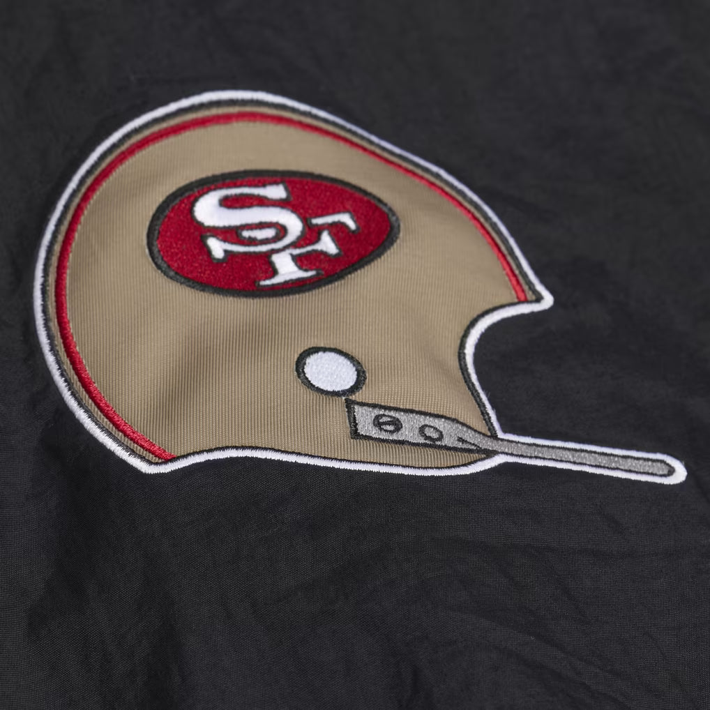 Mitchell & Ness Men's San Francisco 49ers Scarlet Vintage Nylon Pullover