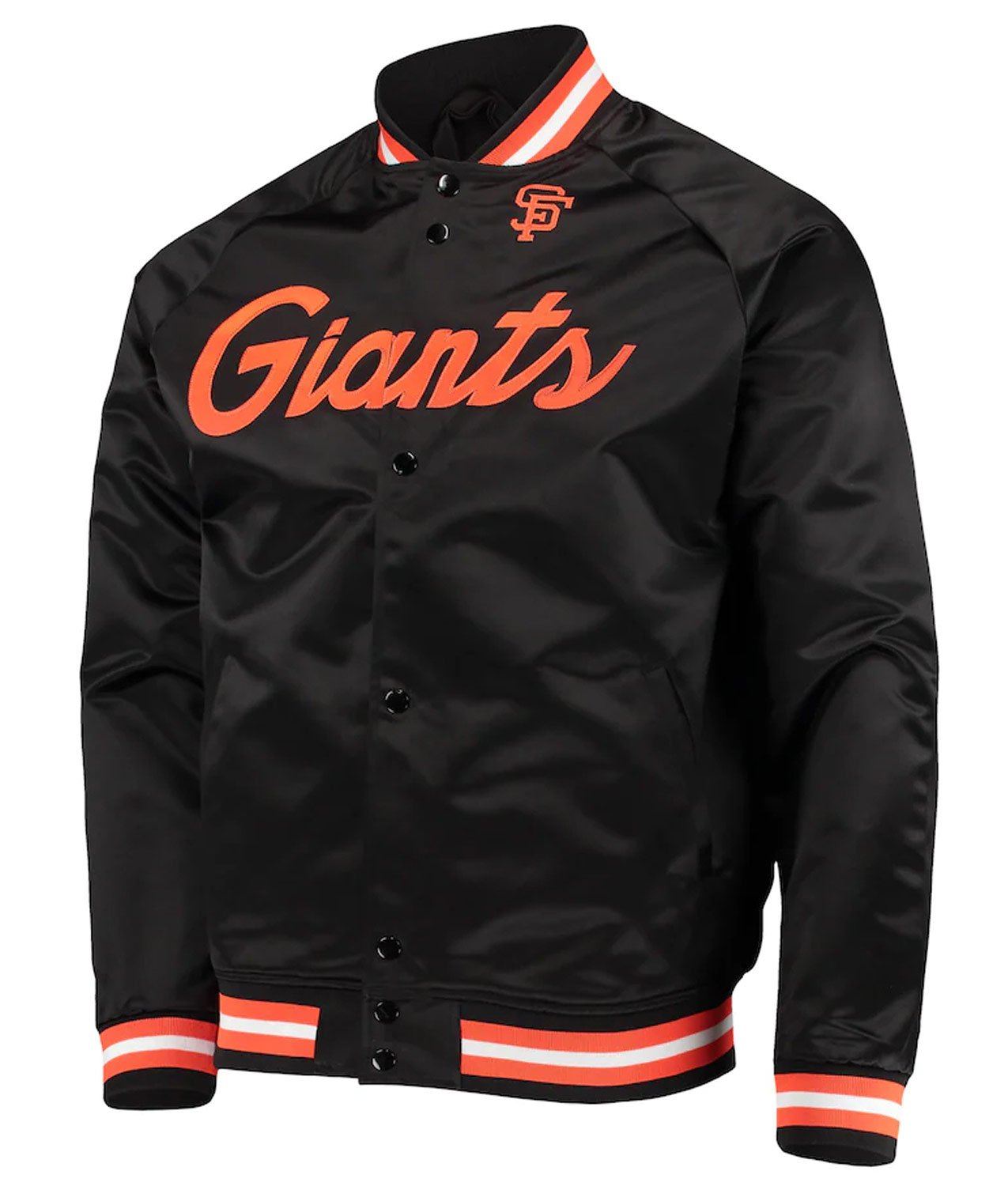 Mitchell & Ness Youth San Francisco Giants Lightweight Full-Snap Jacket-Black