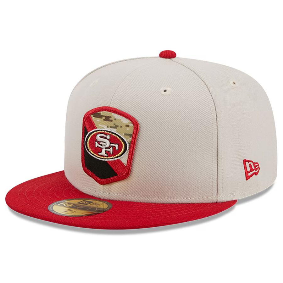New Era San Francisco 49ers Salute To Service 59FIFTY Fitted Hat 2023