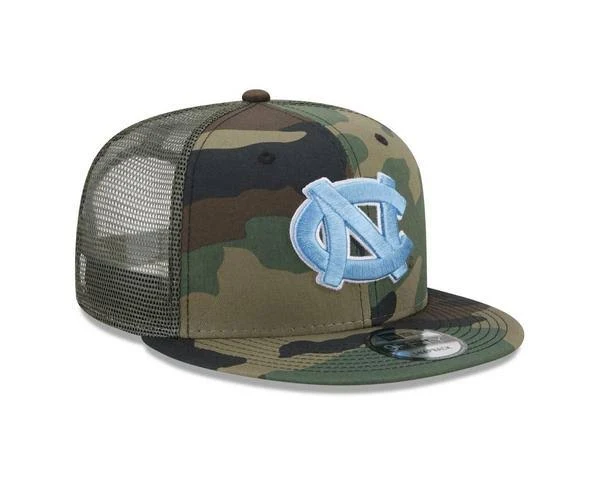 New Era North Carolina Army Camo Trucker Hat