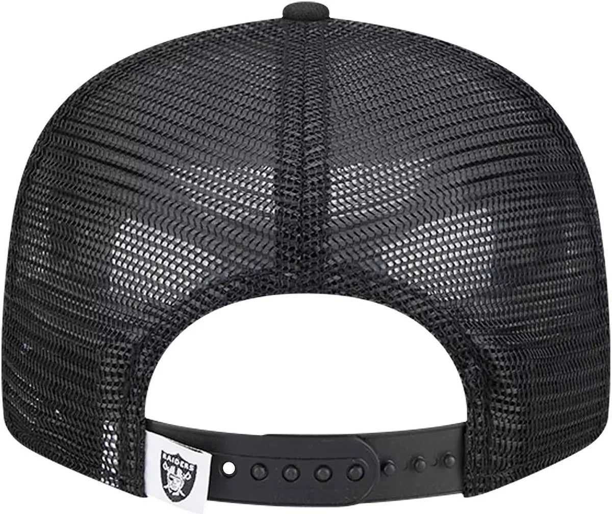 New Era Las Vegas Raiders 9FIFTY Trucker Snapback- Black/White
