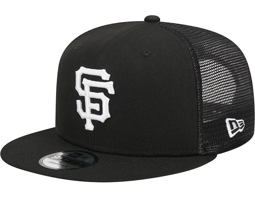New Era San Francisco Giants 9FIFTY Trucker Snapback- Black/White