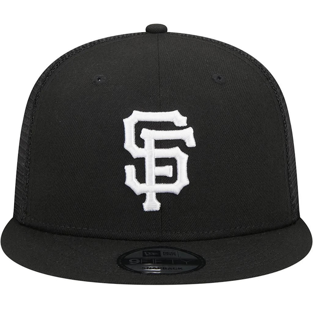 New Era San Francisco Giants 9FIFTY Trucker Snapback- Black/White