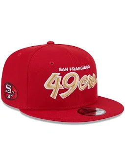 New Era Men's San Francisco 49ers Script Snapback Hat