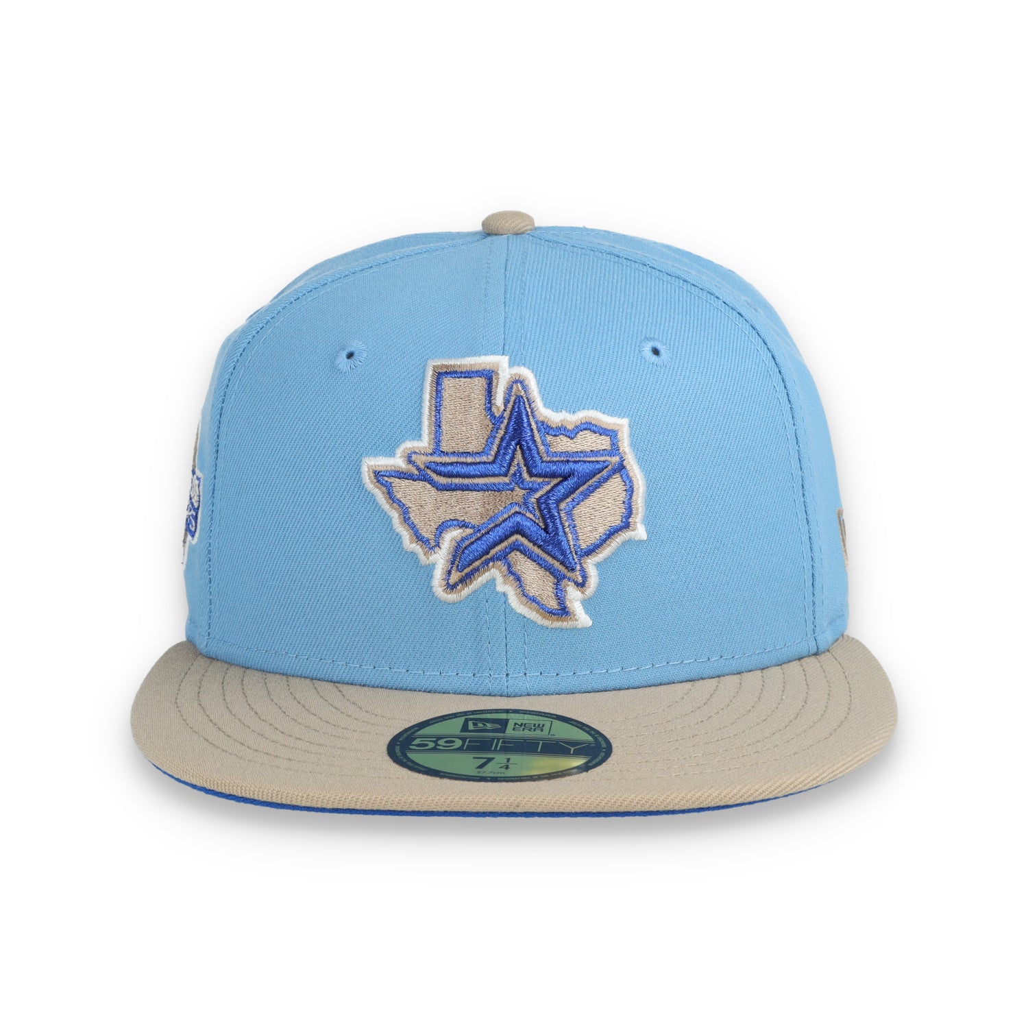 New Era Houston Astros 2005 World Series Side Patch 59FIFTY Fitted Hat-Sky Blue/Camel