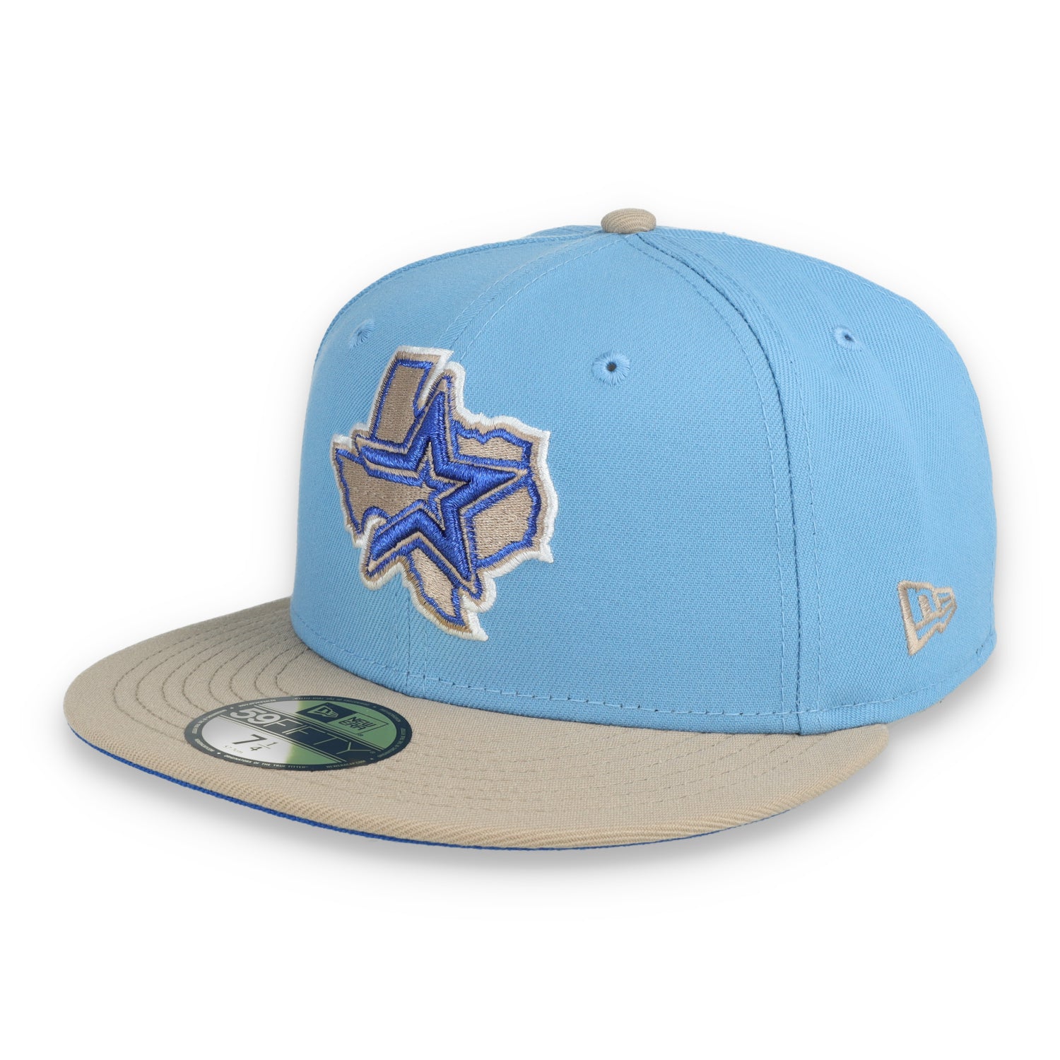 New Era Houston Astros 2005 World Series Side Patch 59FIFTY Fitted Hat-Sky Blue/Camel