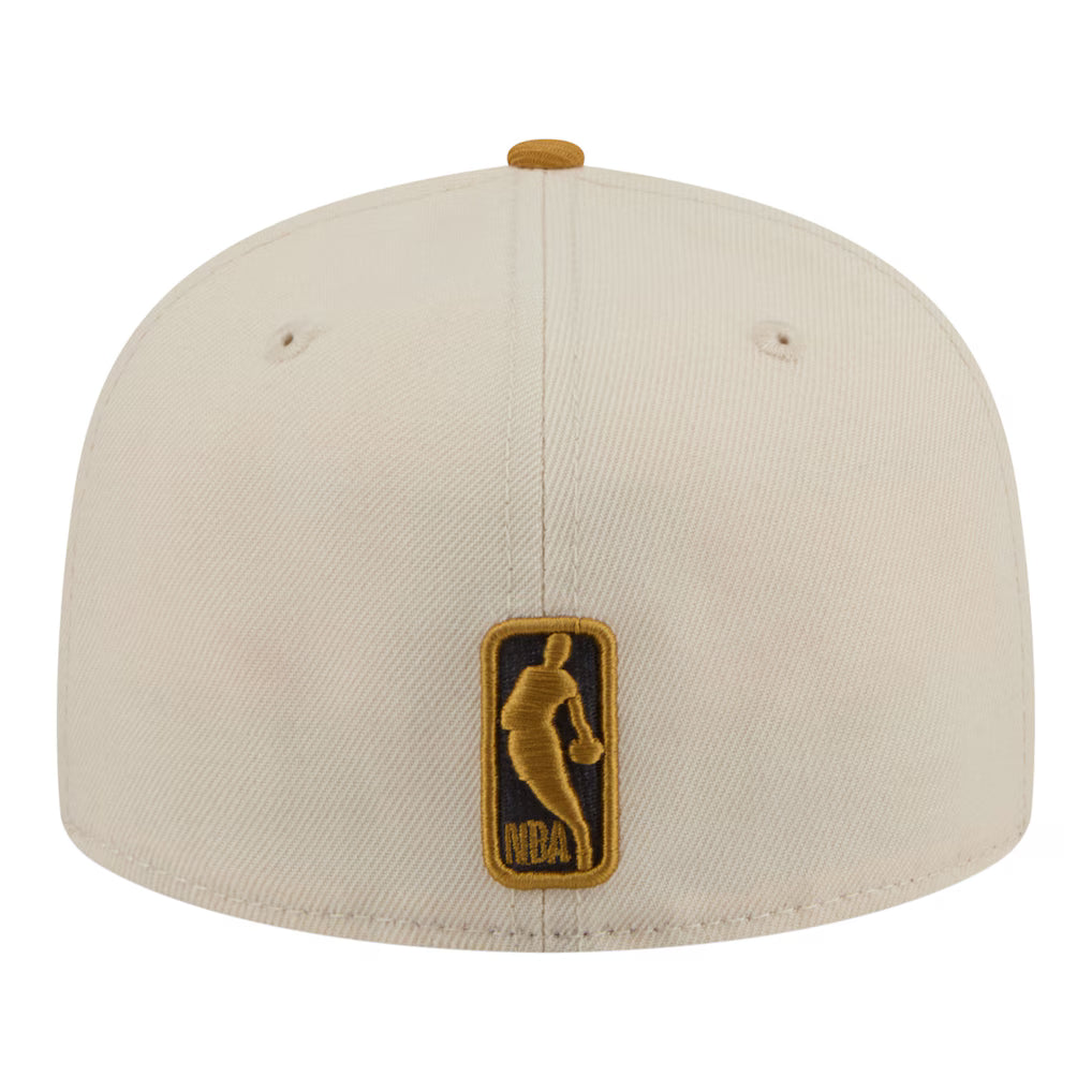 New Era Golden State Warriors 2-Tone Color Pack 59FIFTY Fitted Hat-Cream/Tan