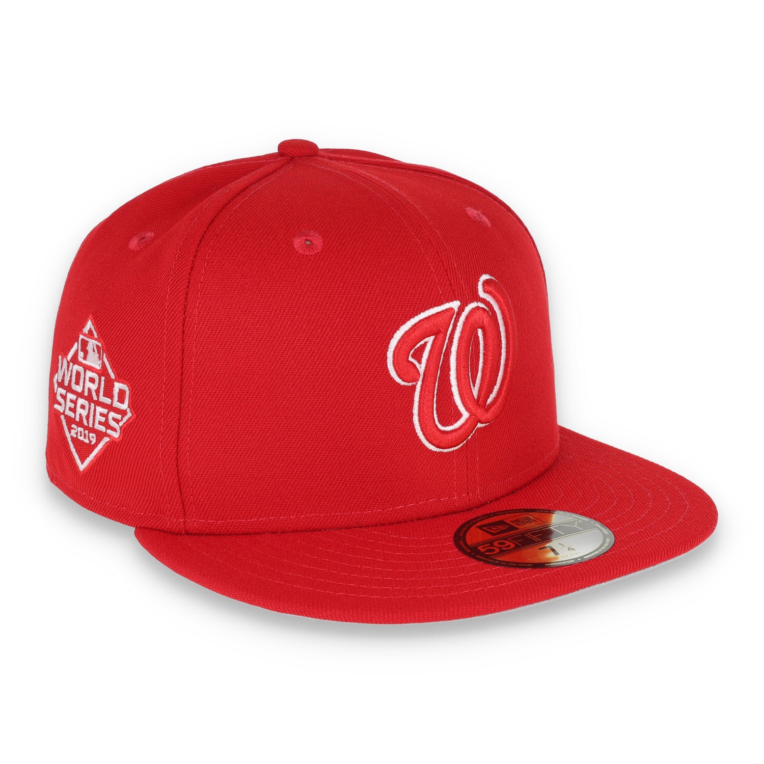 New Era Washington Nationals Side Patch 2019 World Series 59FIFTY Fitted Hat-Red/White