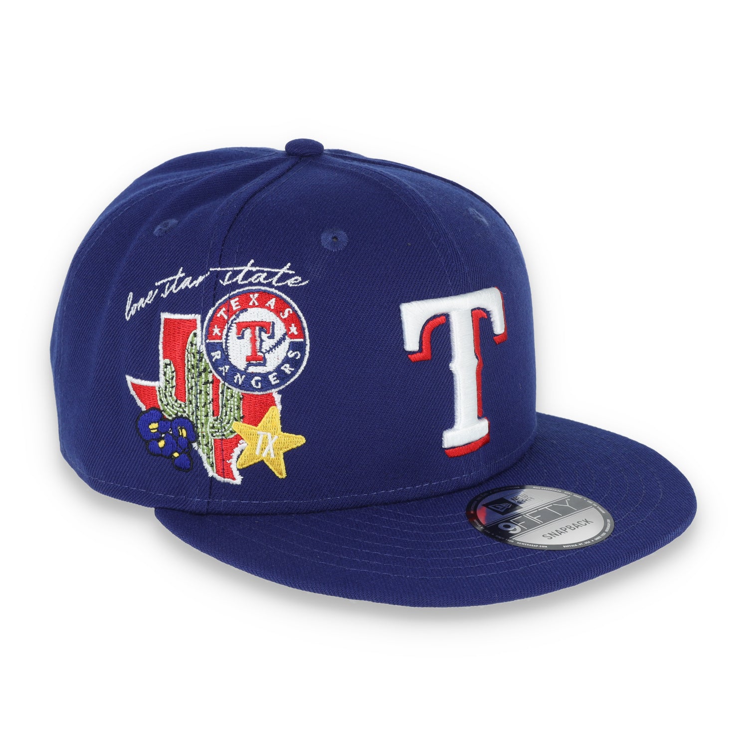 New Era  Texas Rangers Icon E1 9Fifty Snapback Hat-Blue