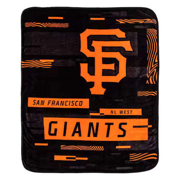 MLB San Francisco Giants Super Soft Royal Plush Raschel Throw Blanket 60"x80"