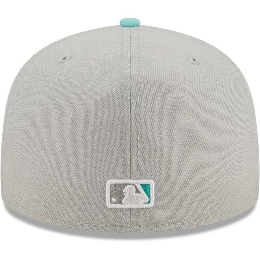 New Era Los Angeles Dodgers 2-Tone Color Pack 59FIFTY Fitted Hat-Gray/Turquoise