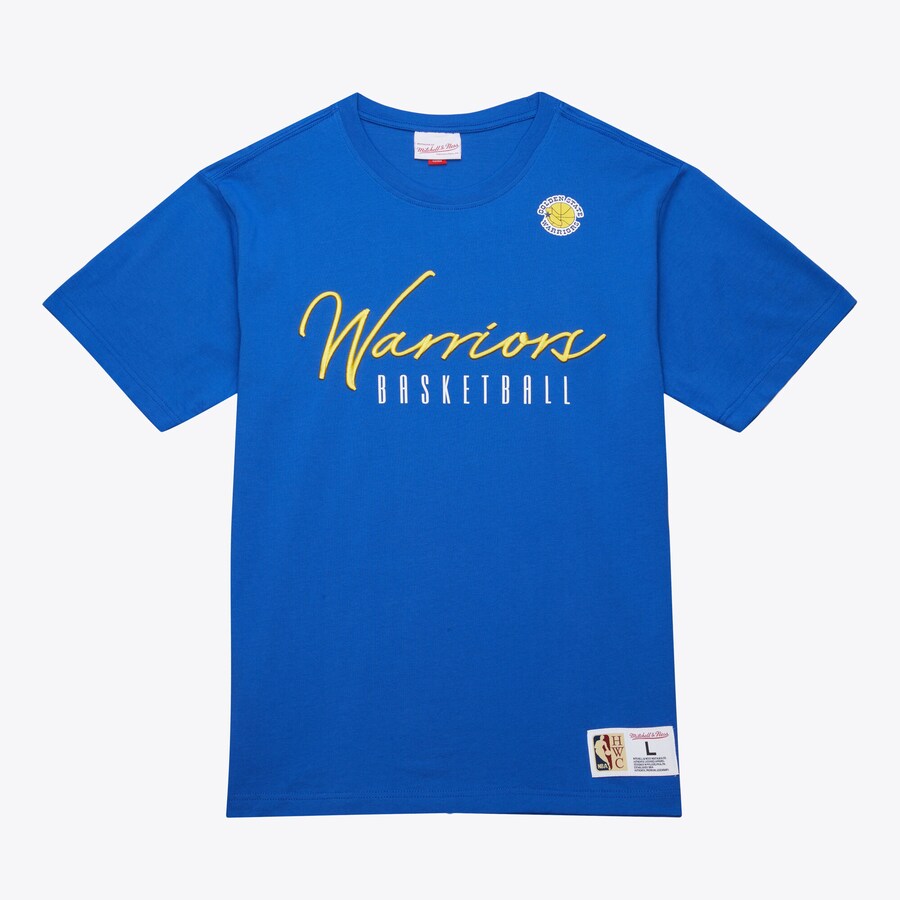 Mitchell & Ness Golden State Warriors Training Day Premium Short Sleeve Tee