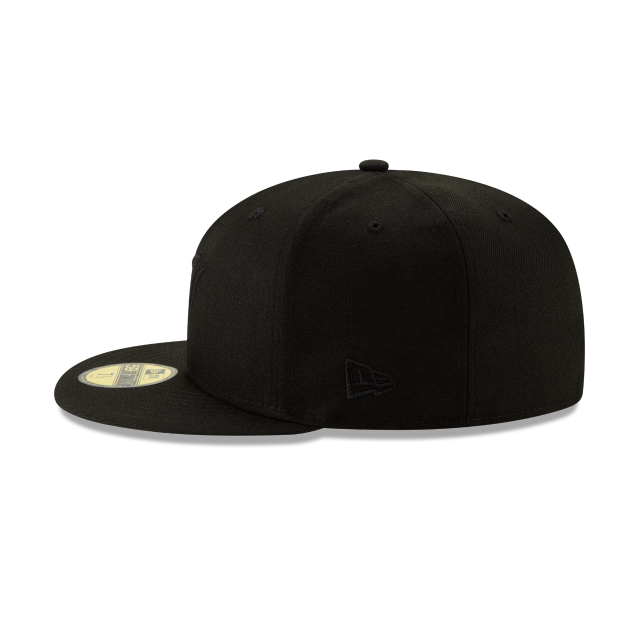 MIAMI MARLINS NEW ERA 59FIFTY FITTED-BLACK ON BLACK