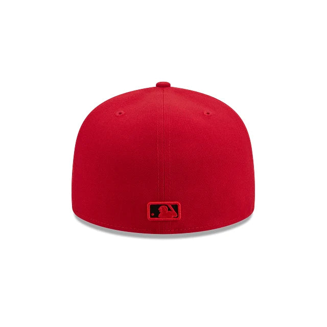 New Era San Diego Padres 59Fifty Basic Color Fitted Hat - Red/Black