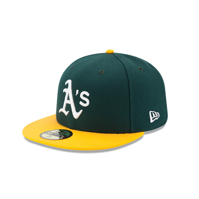 New Era Oakland Athletics On-Field 59FIFTY Fitted Hat-youth/ green/yellow