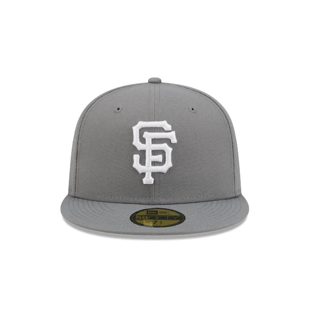 New Era San Francisco Giants Basic Color 59Fifty Fitted Hat-GRAY