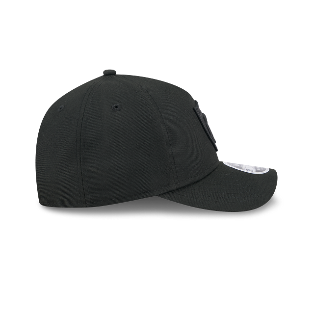 New Era Las Vegas Raiders M-Crown 9FORTY A-Frame Adjustable Hat-Black On Black