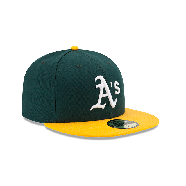 New Era Oakland Athletics On-Field 59FIFTY Fitted Hat-youth/ green/yellow