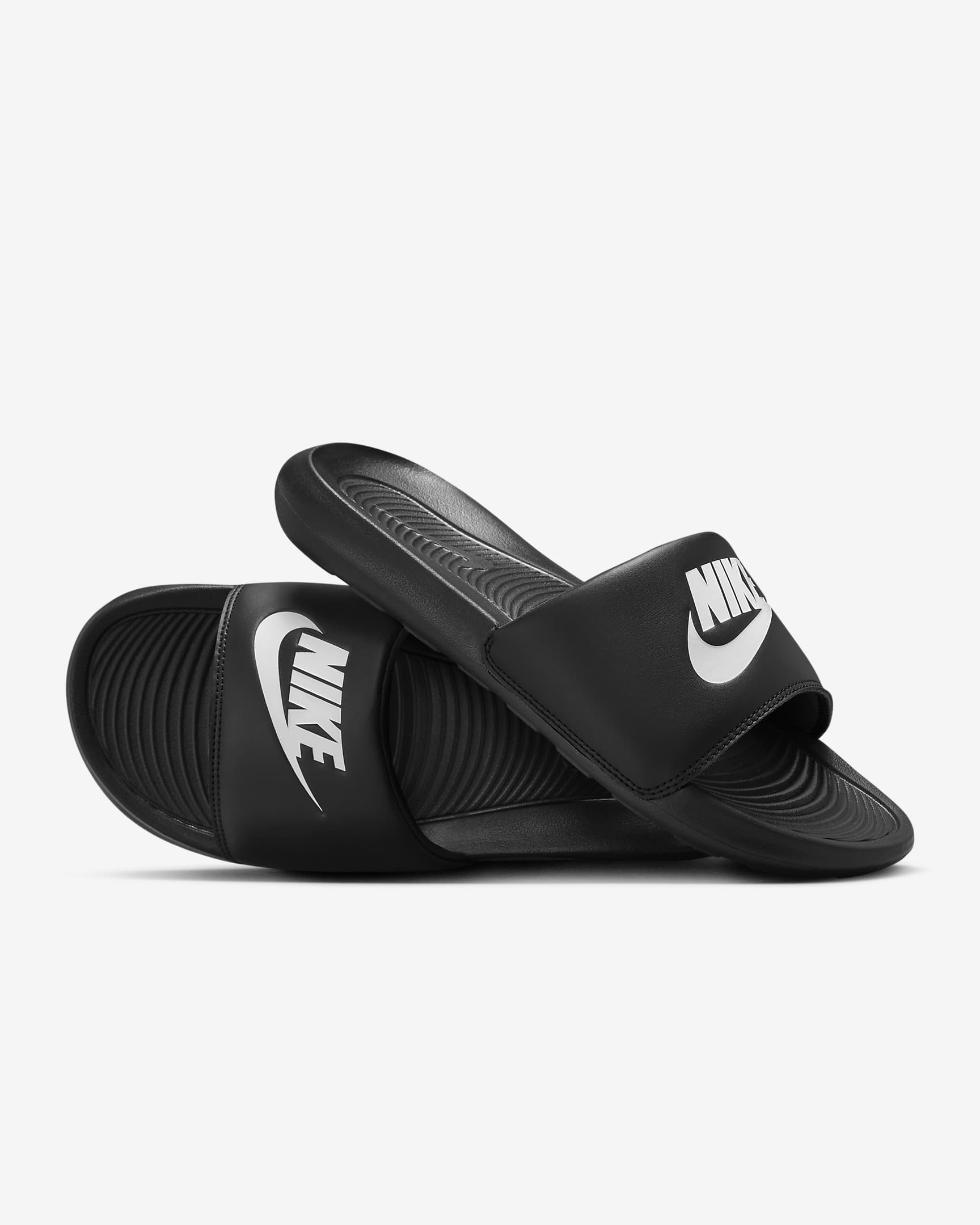 Nike Victori One Slides-Black/White