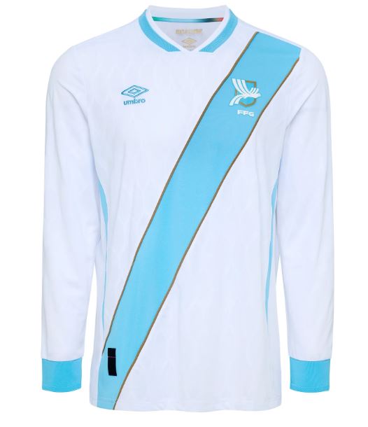 Umbro Men's Guatemala Authentic Home Long Sleeve Jersey 2026