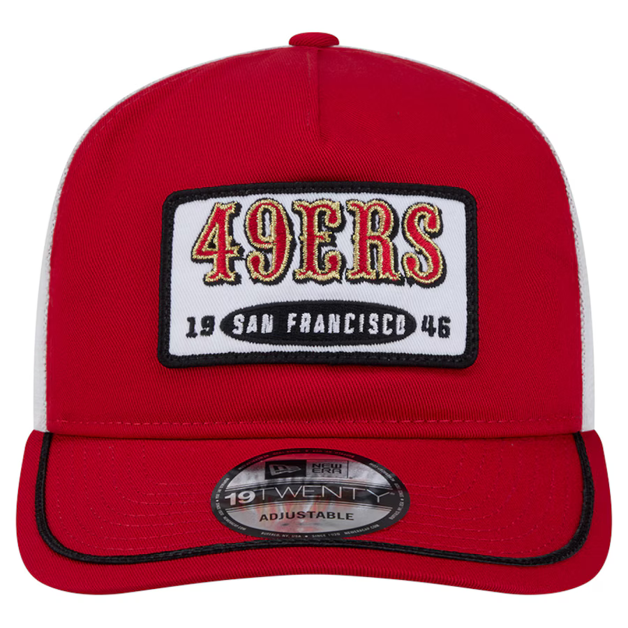 New Era San Francisco 49ers EMB Patch 19TWENTY Adjustable Hat-Red