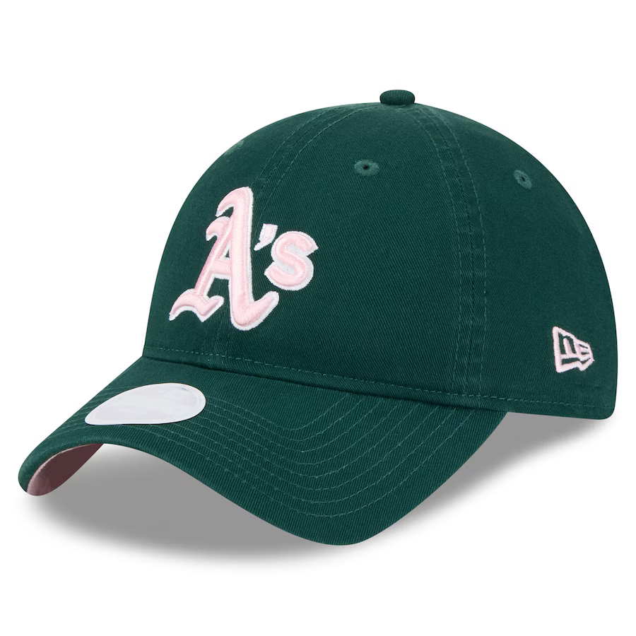 New Era Oakland Athletics 2024 Mother's Day 9TWENTY Adjustable Hat- Green