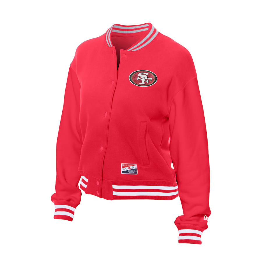 New Era Women's San Francisco 49ers Throwback Fleece Full-Snap Jacket