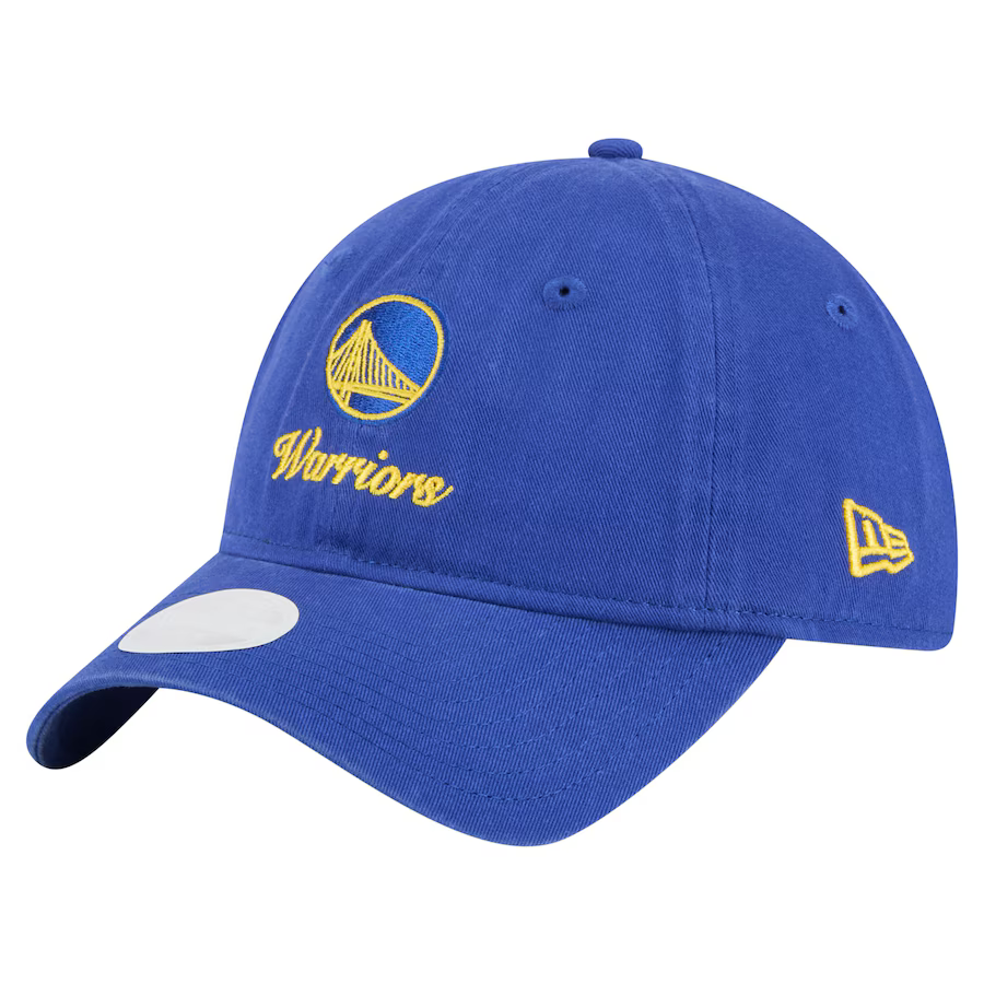 New Era Womens Golden State Warriors Preppy Team 9TWENTY Adjustable Hat-Royal