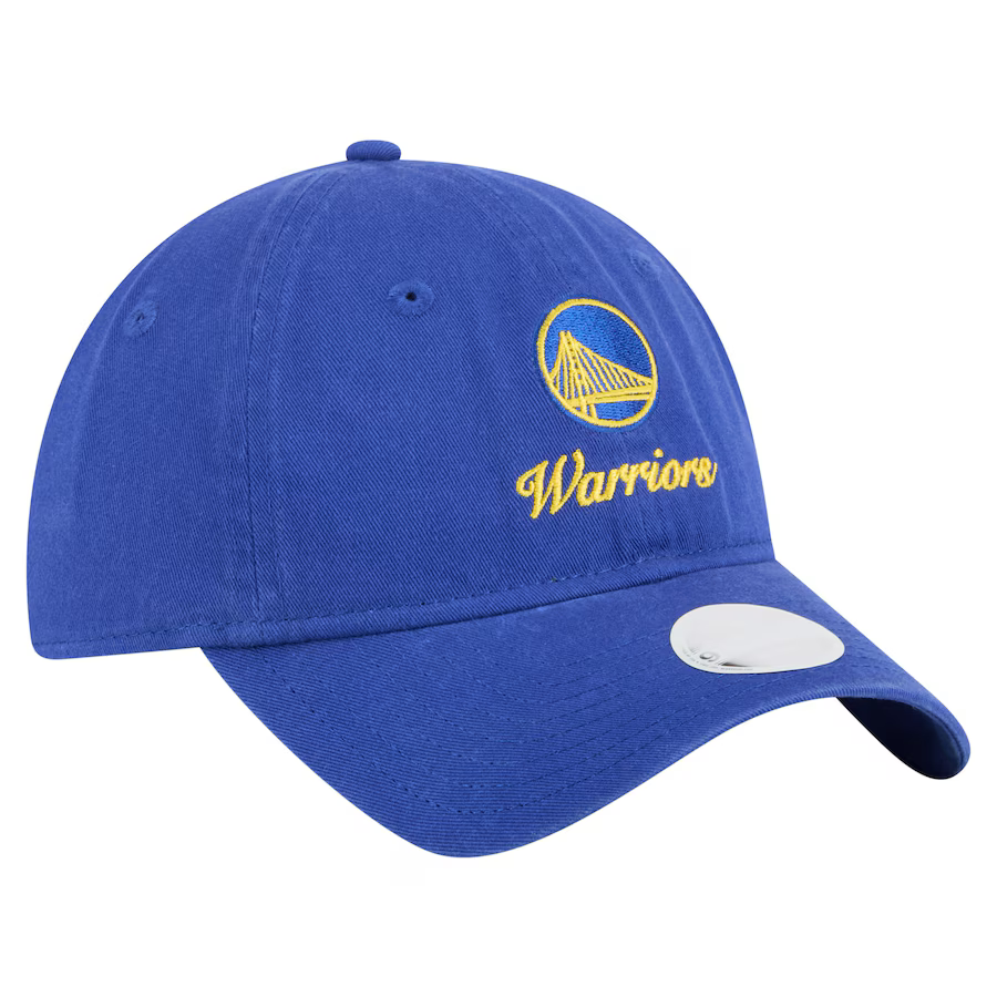 New Era Womens Golden State Warriors Preppy Team 9TWENTY Adjustable Hat-Royal