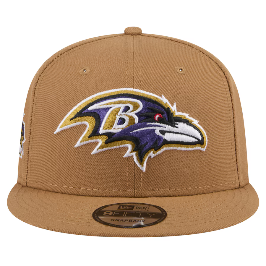 New Era Baltimore Ravens Color Pack 9FIFTY Snapback Hat - Brown