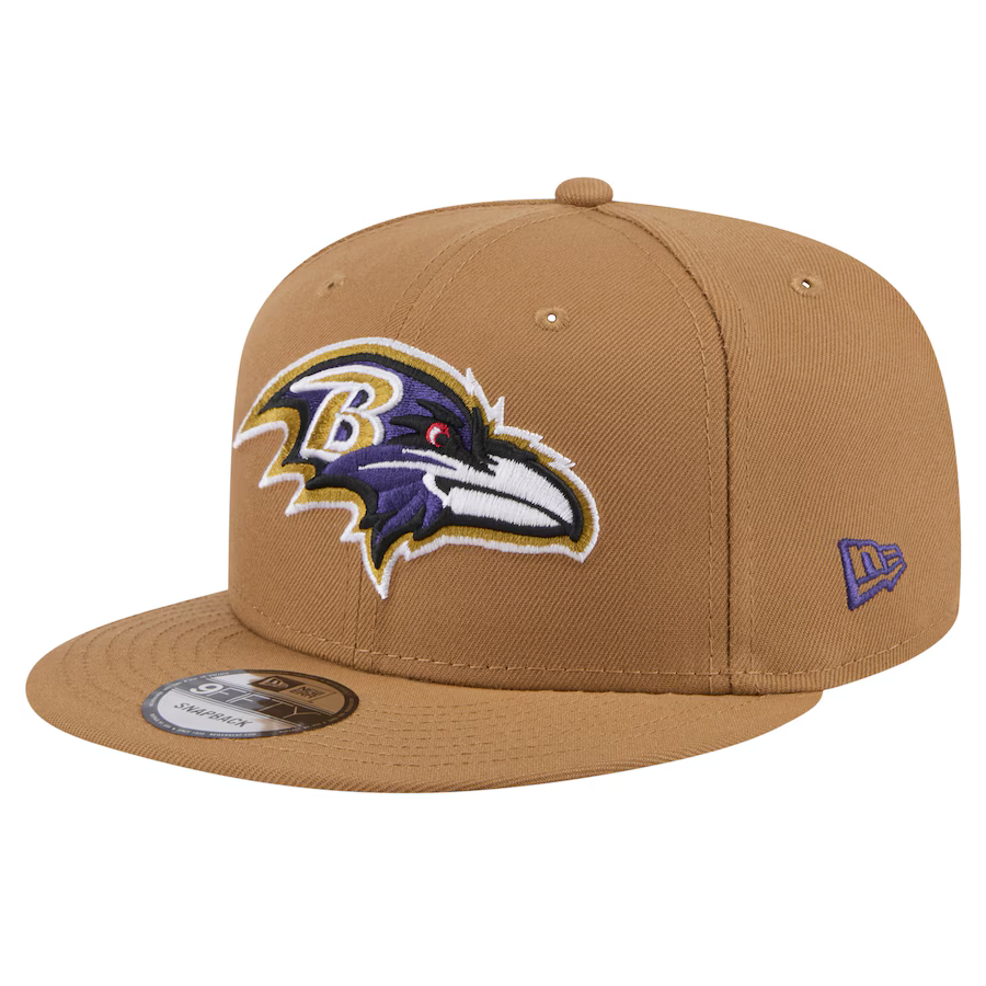 New Era Baltimore Ravens Color Pack 9FIFTY Snapback Hat - Brown