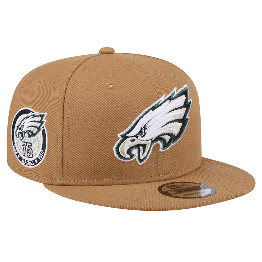 New Era Philadelphia Eagles Color Pack 9FIFTY Snapback Hat - Brown