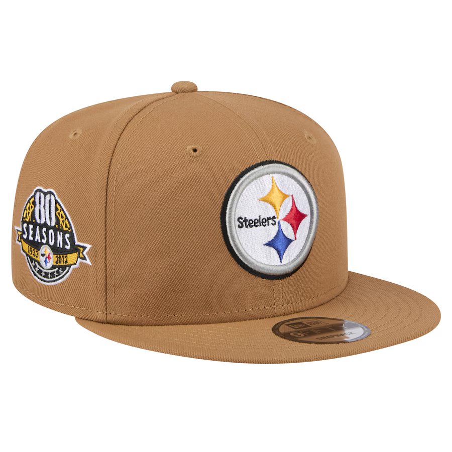 New Era Pittsburgh Steelers Color Pack 9FIFTY Snapback Hat - Brown