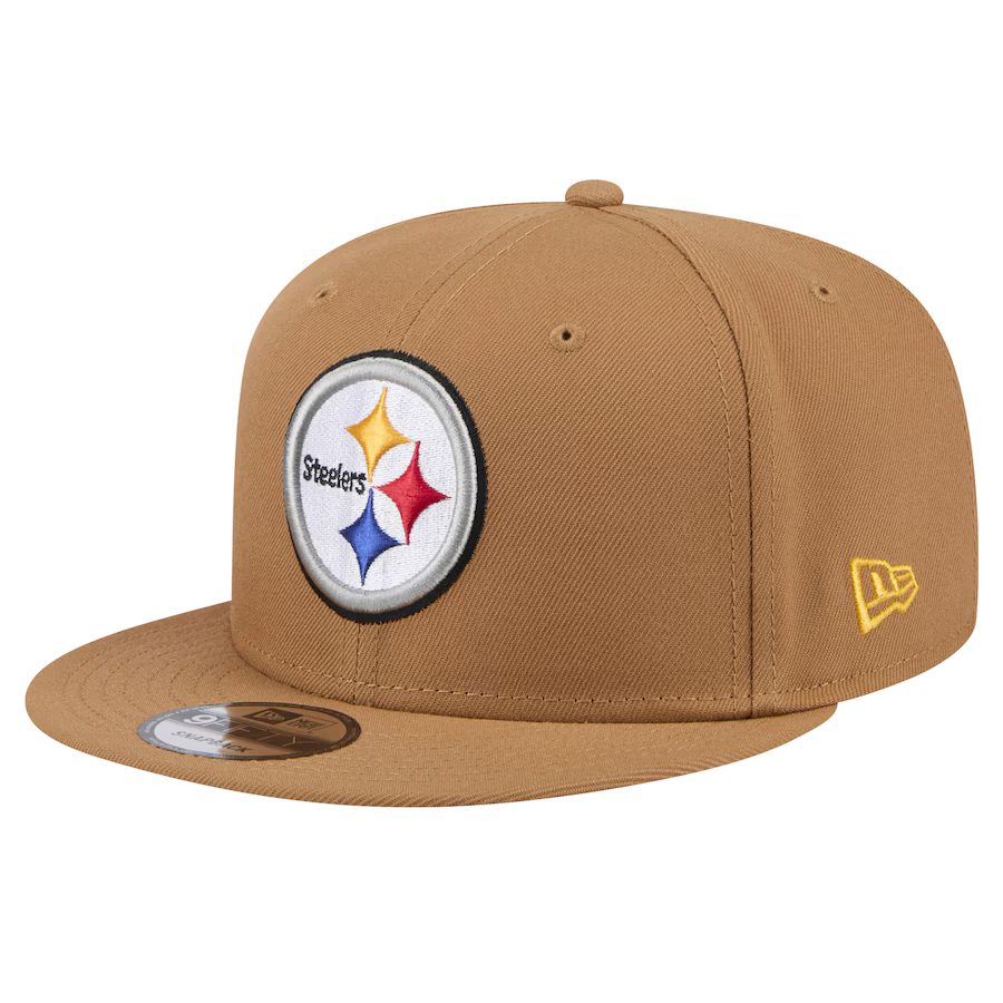 New Era Pittsburgh Steelers Color Pack 9FIFTY Snapback Hat - Brown