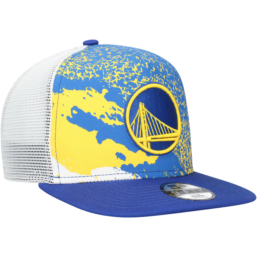 New Era Golden State Warriors Court Sport 9FIFTY Adjustable Trucker Hat