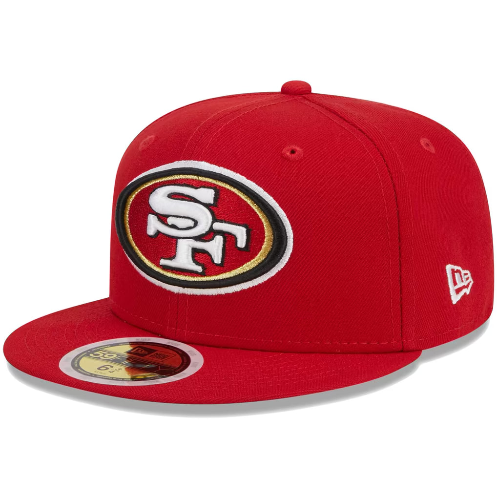 New Era Youth Scarlet San Francisco 49ers Main 59FIFTY Fitted Hat