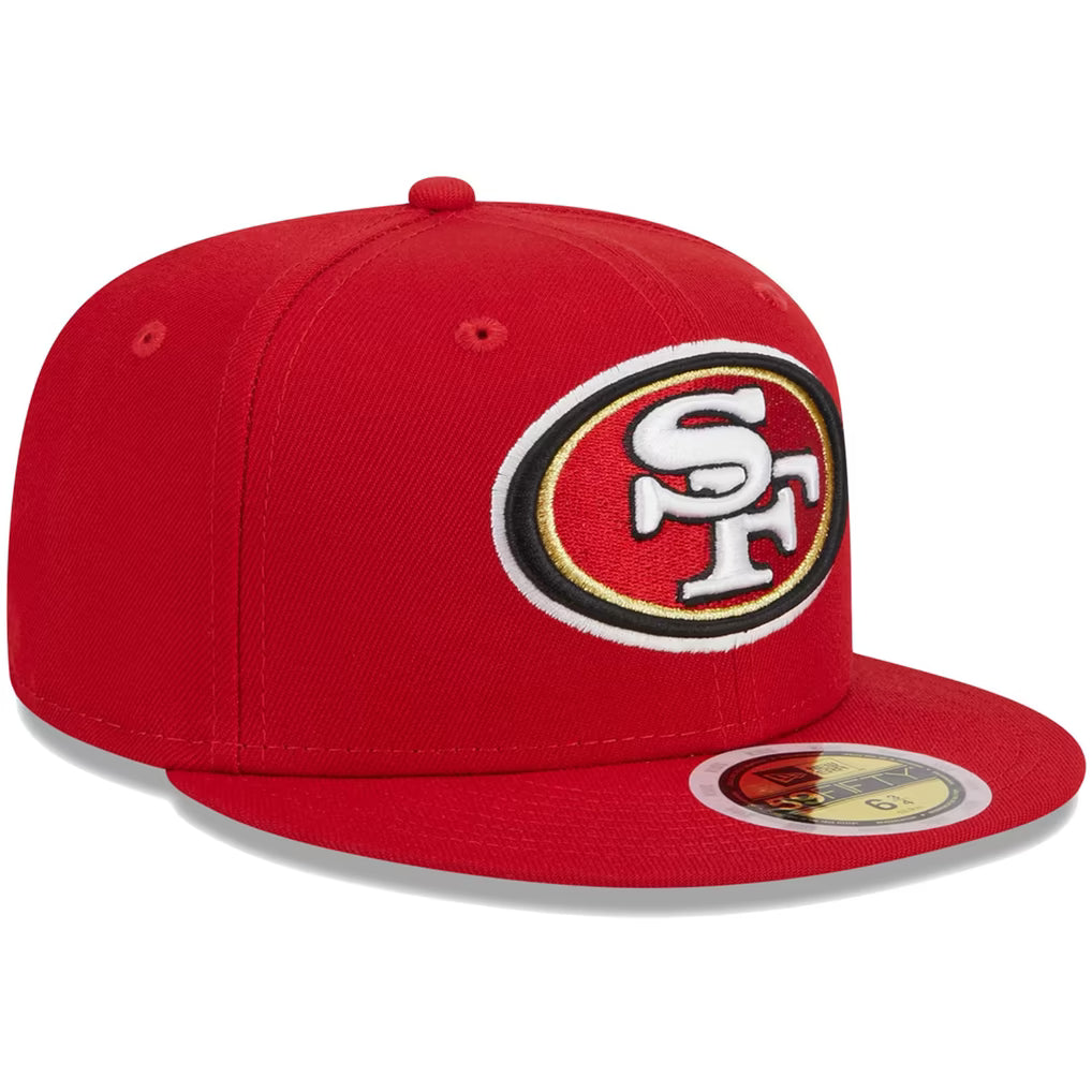 New Era Youth Scarlet San Francisco 49ers Main 59FIFTY Fitted Hat