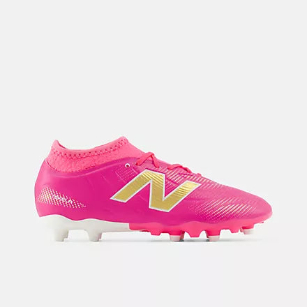 New Balance Kid's Tekela Team Low Jnr FG V5-Heat Pink/Metallic Gold
