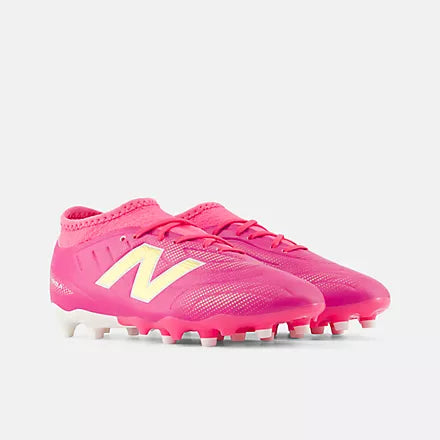 New Balance Kid's Tekela Team Low Jnr FG V5-Heat Pink/Metallic Gold